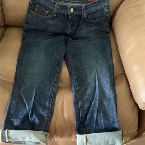 New Seven for all kind cropped jeans